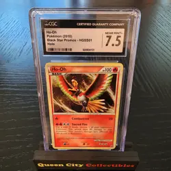 CGC NEAR MINT+ 7.5 HeartGold & SoulSilver Ho-Oh Pokemon Black Star Promo-HGSS01 - Image 1