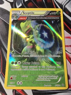 Sceptile 9/160 Pokemon 2015 Omega XY Primal Clash Holo NM - Image 1