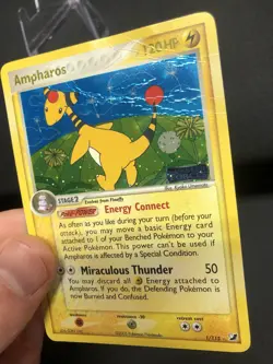Ampharos 1/115 Pokemon Unseen Forces Reverse Holo Stamped Rare - Image 2