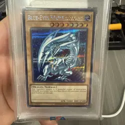Blue-Eyes White Dragon Yugioh 2024 KC01 Prismatic Secret Rare PSA 10 - Image 4
