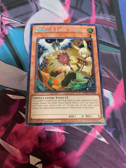 YUGIOH - DROLL & LOCK BIRD - SECRET RARE - RA02 - 1ST ED - NM - ALTERNATE ART - Image 1