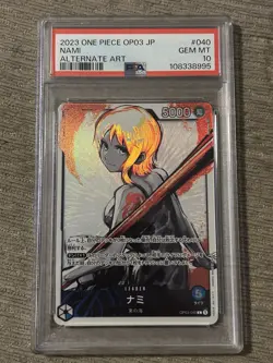 One Piece 2023 Pillars Of Strength JP OP03-040 Nami Alt Art Leader PSA 10 + Case - Image 3