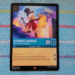 Disney Lorcana TCG Scrooge McDuck 140/204 NM Shimmering Skies Rare - Image 1