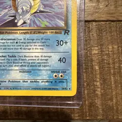 Dark Blastoise 20/82 Rare Non-Holo Team Rocket Pokemon Card - Image 5