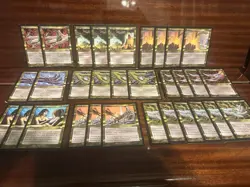 MtG Magic the Gathering Collection Old School Gold Cards - Image 1