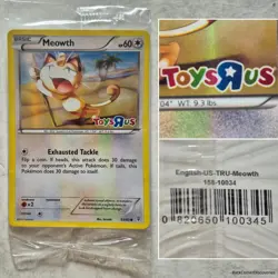 2016 MEOWTH 53/83 Pokemon TCG Toys R Us Promo Holo Generations Card. SEALED NIP - Image 1