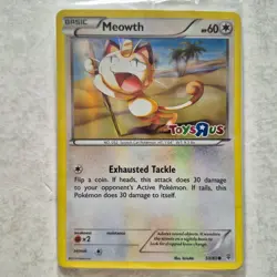 2016 MEOWTH 53/83 Pokemon TCG Toys R Us Promo Holo Generations Card. SEALED NIP - Image 2