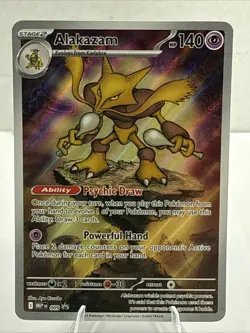Pokemon Alakazam TCG Black Star Promo Card 009 Mega Evolution M/NM - Image 1