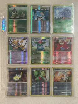 Pokemon Card Lot 9 Vintage Reverse Holos 🔥LP - HP 2007-2010 DP era - Image 1