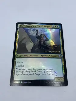 Raff Capashen, Ship's Mage - Dominaria Prerelease Promo - MTG - Foil UNC - Image 2