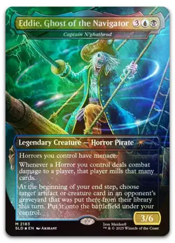 Eddie, Ghost of the Navigator - Captain N'ghathrod (Rainbow Foil) NM Secret Lair - Image 1