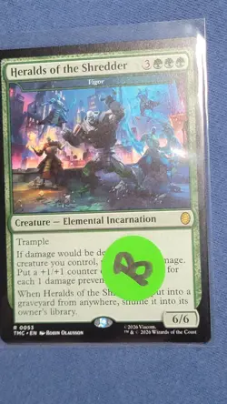 Heralds Of The Shredder Commander TMNT TMC 0053 R Rare Regular NM MTG Magic B - Image 3