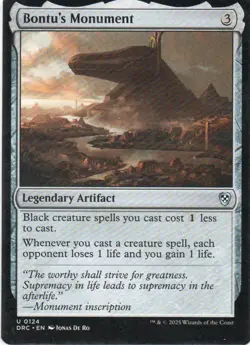 MTG: Aetherdrift Commander: Bontu's Monument: Lightly Played Condition - Image 1