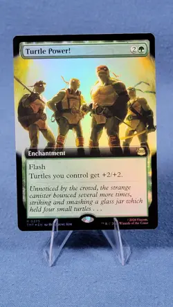 MTG Turtle Power! (Extended Art) Teenage Mutant Ninja Turtles Foil - Image 1