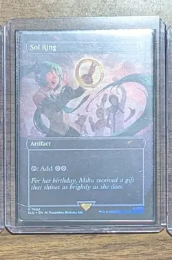 MTG Sol Ring (1604) Rainbow Foil Hatsune Miku Secret Lair Drop NM - Image 2
