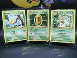 Pokemon TCG XY Evolutions Lot of 3 Cards - Weedle + Evolutions - LP-MP lot of 3 - Image 1
