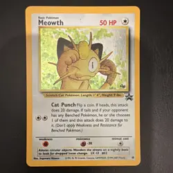 Pokemon Meowth WOTC Promo Holo Card 10/53 50 HP English 2000 WOTC Vintage - Image 1