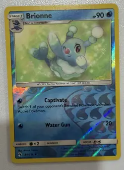 Brionne Uncommon Reverse Holo SM - Lost Thunder 66/214 LP Pokemon TCG - Image 1