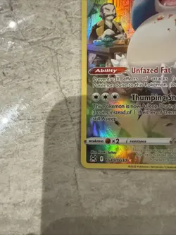 Pokemon Snorlax Tg10/Tg30 Swsh11: Lost Origin Trainer Gallery Holo NM - Image 5