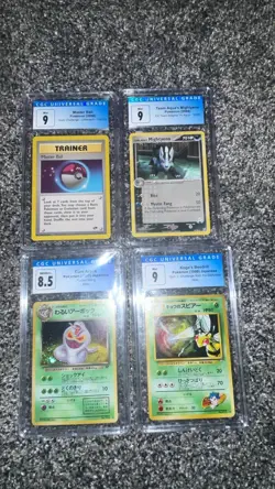 CGC GRADED Pokemon TGC Lot of 4! Vintage Japanese Holos and more!! READ DESC!! - Image 1