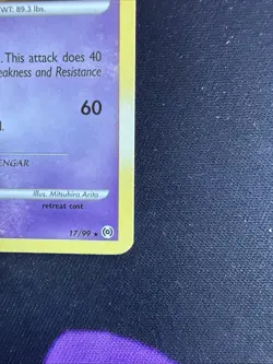 Pokemon TCG Gengar Lv. 46 17/99 Platinum Arceus Regular Rare Vintage 2009 NM/LP - Image 4