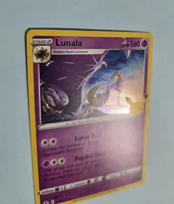 2021 Lunala 15/25 - Holo Rare - 25th Anniversary Celebrations - NM Pokemon TCG - Image 2