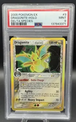 Pokemon TCG 2005 Dragonite EX Delta Species #3/113 Mint PSA 9 - Image 1