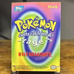 1999 Topps Pokemon Holo Foil Dragonite #149 E12 of 12 - Image 4