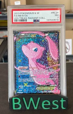 PSA 7 Mew EX RC24 Legendary Treasures Radiant Collection Pokemon TCG RC24/RC25 - Image 1
