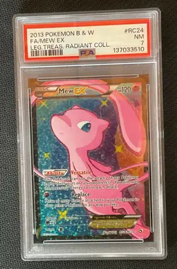 PSA 7 Mew EX RC24 Legendary Treasures Radiant Collection Pokemon TCG RC24/RC25 - Image 2