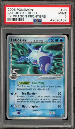 Pokemon Latios ex EX Dragon Frontiers Holo Ultra Rare #96 PSA 9 Mint - Image 1