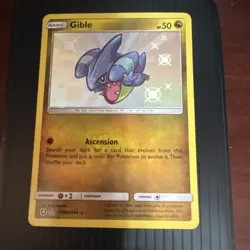 Pokemon Gible Hidden Fates Shiny Vault Shiny Holo Rare SV38/SV94 Basic HP50 Holo - Image 1