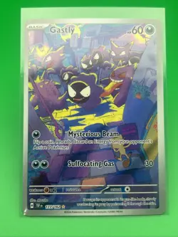 2024 Pokemon Scarlet & Violet Temporal Forces Gastly #177/162 Pack Fresh NM - Image 3