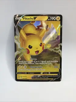 Pokemon TCG Pikachu V Vivid Voltage 043/185 Regular Ultra Rare NM/MT Pokemon - Image 1