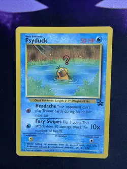 POKEMON Psyduck Black Star Promo #20 Rare WOTC TCG NM/LP - Image 1