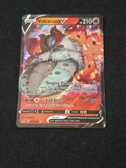 Volcarona V 021/203 SWSH07: Evolving Skies Ultra Rare Holo Pokemon TCG Near Mint - Image 1