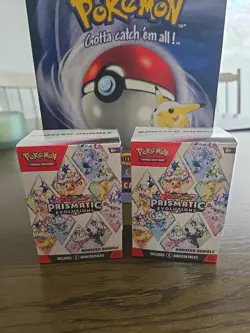 Pokemon TCG Prismatic Evolutions Booster Bundles Lot Of 2. Brand NEW. Sealed. - Image 1