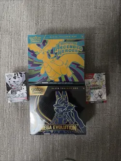 Sealed Pokemon Boxes White Flare Bundle And Mega Etb - Image 1