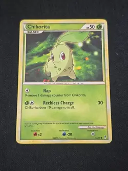 Chikorita 53/95 Call of Legends Regular Pokemon TCG Light Played Condition - Image 1