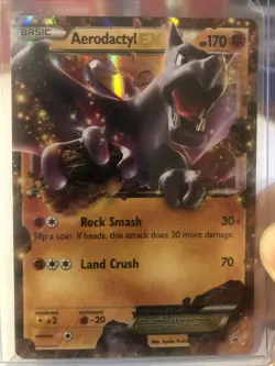 Pokemon TCG Aerodactyl-EX XY Black Star Promos XY97 Holo Promo LP/NM - Image 1