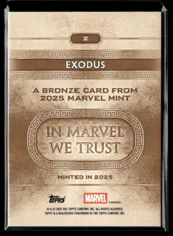 2025 Topps Marvel Minted Bronze Exodus #2 - Image 2