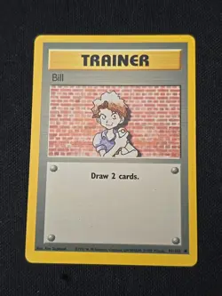 Bill 091/102 Base Set Regular WOTC Vintage Pokemon TCG Light Played Condition - Image 1