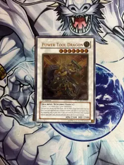 Yu-Gi-Oh! First Edition Ultimate Rare Power Tool Dragon RGBT-EN042 LP (WNU) - Image 1