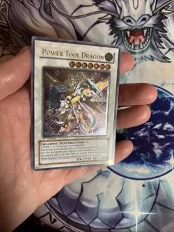 Yu-Gi-Oh! First Edition Ultimate Rare Power Tool Dragon RGBT-EN042 LP (WNU) - Image 2