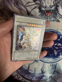 Yu-Gi-Oh! First Edition Ultimate Rare Power Tool Dragon RGBT-EN042 LP (WNU) - Image 3