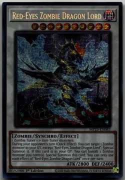 Red-Eyes Zombie Dragon Lord Prismatic Secret Rare 25th Anniversary Tin: Dueling - Image 1