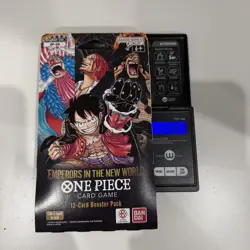 One Piece OP-09 EMPERORS IN THE NEW WORLD Sleeved Booster Pack - Heavy - 37.60g - Image 1