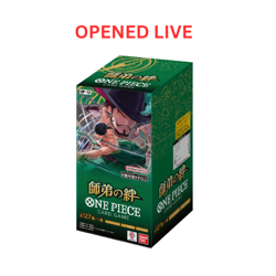 [Opened Live] Japanese One Piece OP12 Booster Box Legacy Of The Master - Image 1