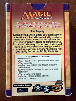 VINTAGE 1999 Magic the Gathering Starter Game MTG Never Played WOTC Wizards - Image 3
