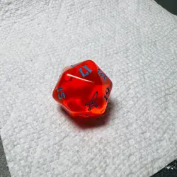 Magic The Gathering MTG Large Orange D20 Spindown Murders At Karlov Manor MKM - Image 1